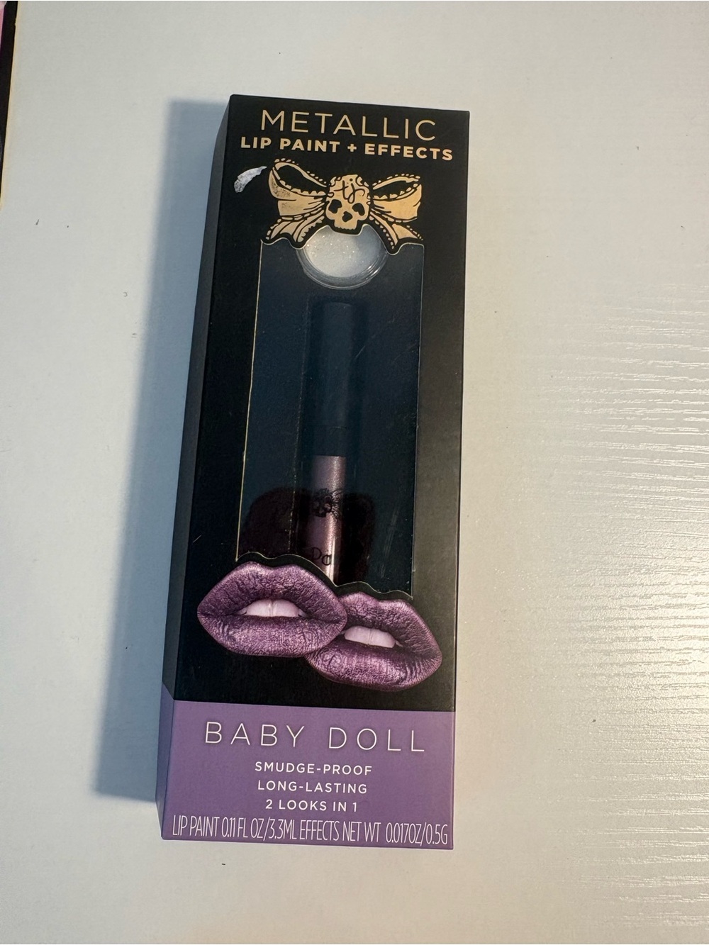 Tattoo Junkee Metallic Lip Paint + Effects Baby Doll NIB